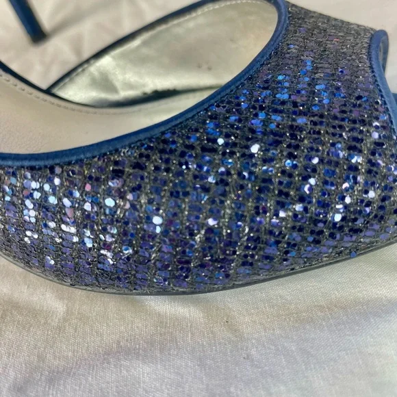 Nina Glittering Blue Heels - Picture 3 of 5